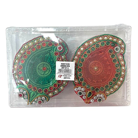 Fancy Diya Zardosi Diya (Set of 2)