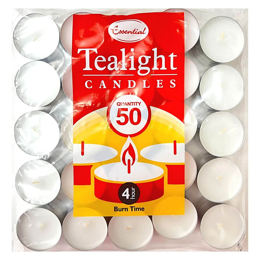 Essential Tealight Candles 50pcs