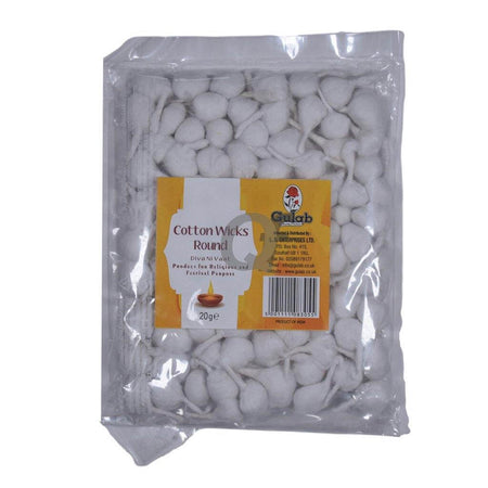 Gulab Cotton Wicks Round - Diva Ni Vaat - 20g
