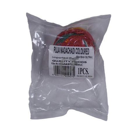Quality Foods Puja Nadachadi Coloured - Raksha Sutra 1 PCS