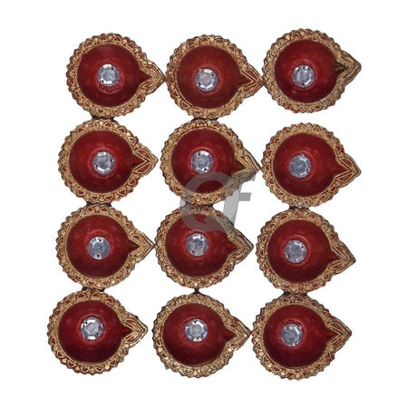 Quality Foods R.G.Rangoli Diya (Set of 12)