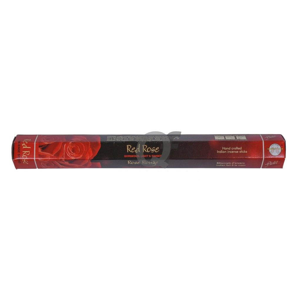 Flute Hand Crafted Indian Incense Sticks - Red Rose