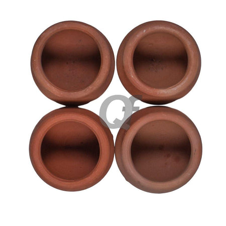 Quality Foods Medium Pooja Matki (Plain) (set of 4)