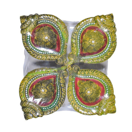 Quality Foods Fancy G.A.N Diyas (Set of 4)