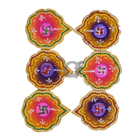 Quality Foods S.Rangoli Diyas (Set of 6)