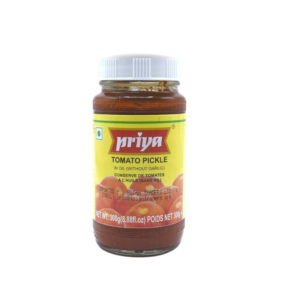 Priya Tomato Pickle In Oil (Without Garlic) 300g