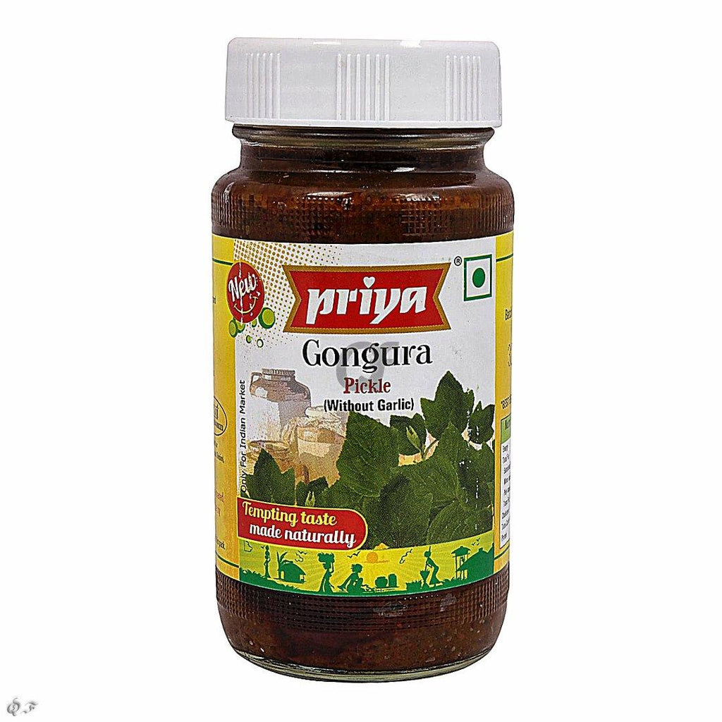 Priya Gongura Pickle In Oil (Without Garlic) 300g