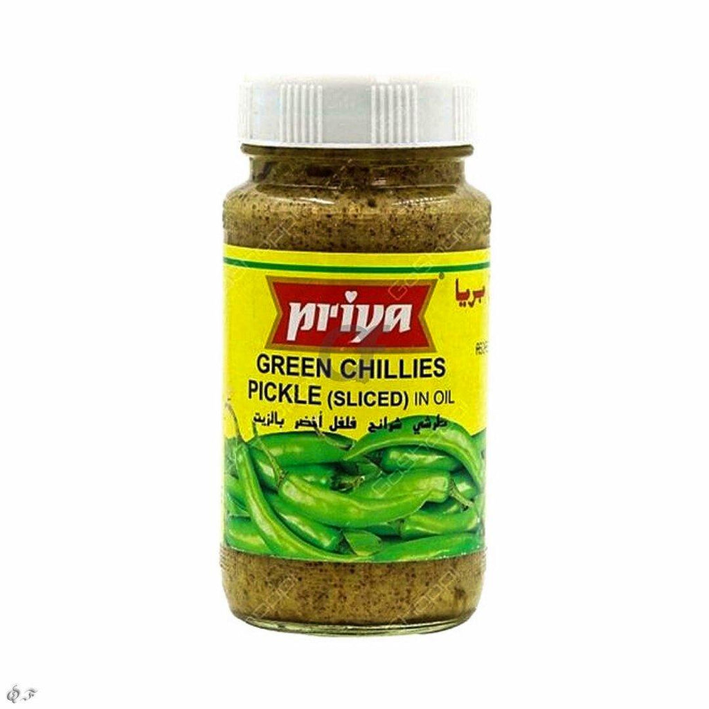 Priya Green Chilli (Sliced) Pickle 300g