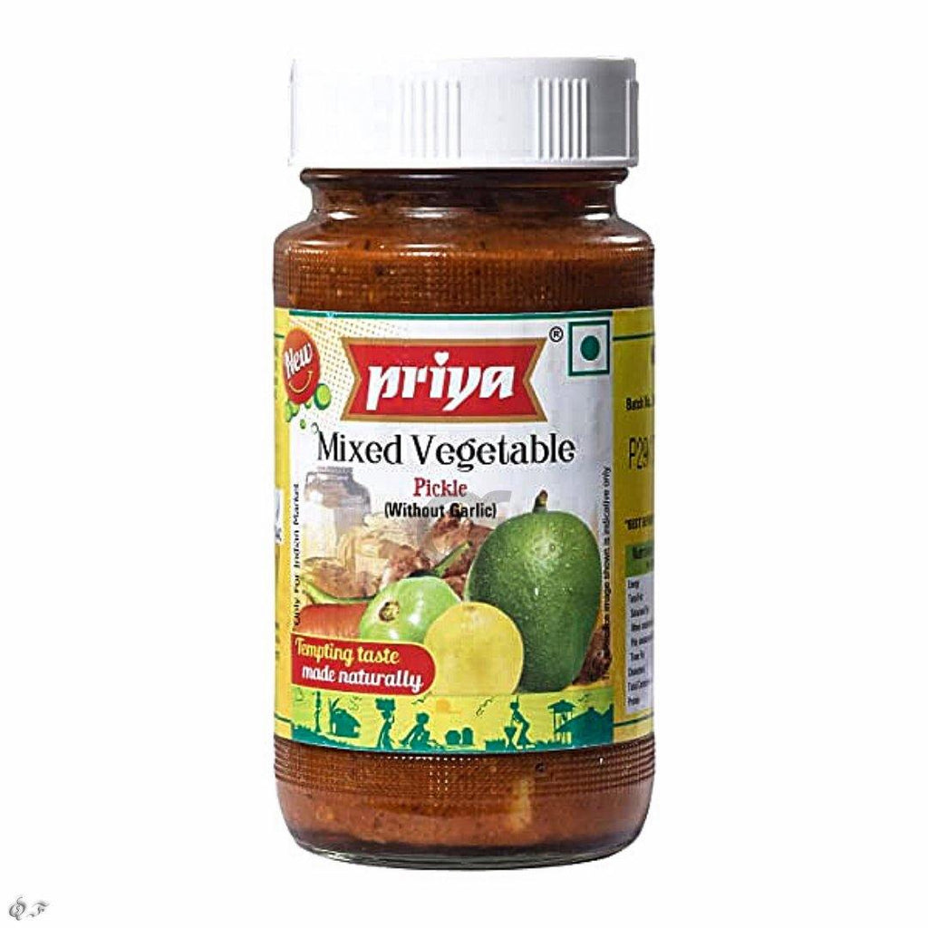 Priya Mixed Vegetable Pickle In Oil (Without Garlic) 300g