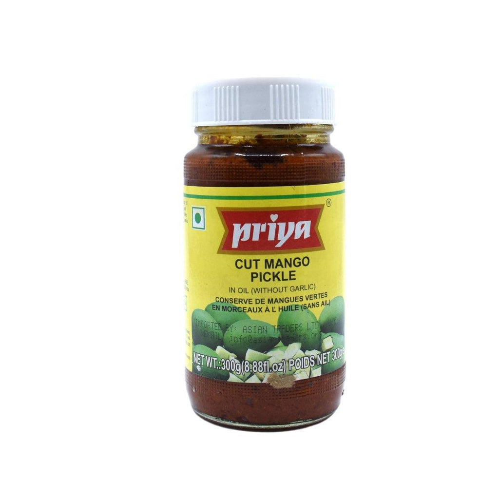 Priya Cut Mango Pickle In Oil (Without Garlic) 300g