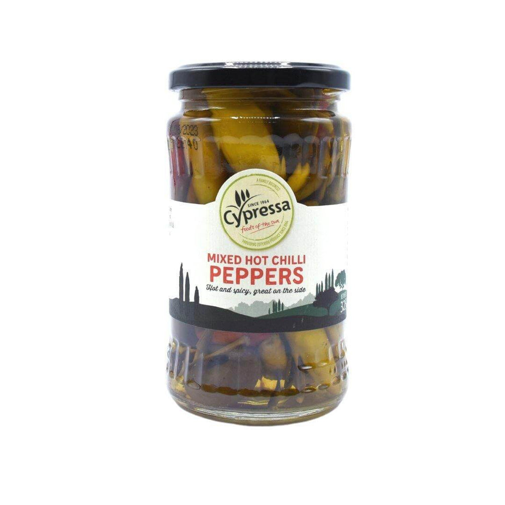 Cypressa Mixed Hot Chilli Peppers 325g