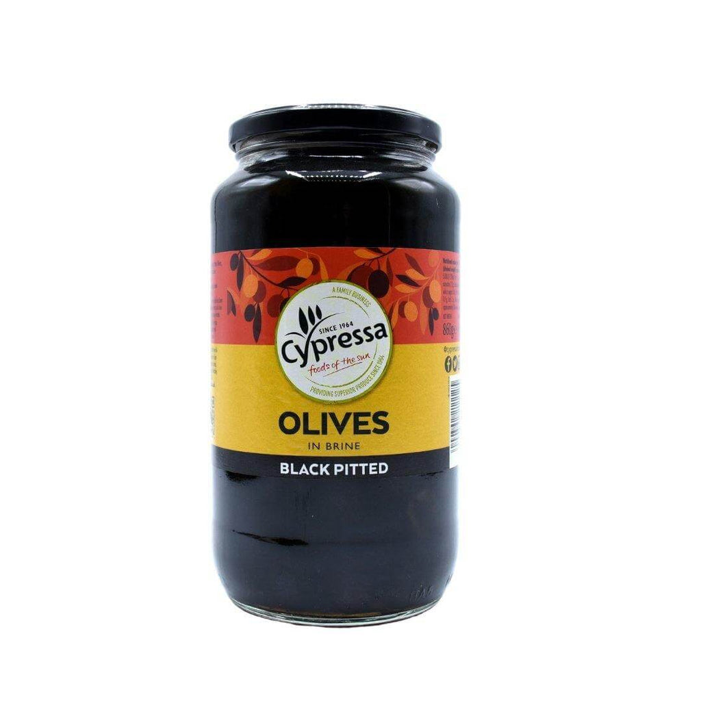 Cypressa Black Pitted Olives In Brine 860g