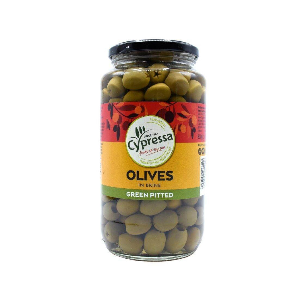 Cypressa Green Pitted Olives in Brine 860g