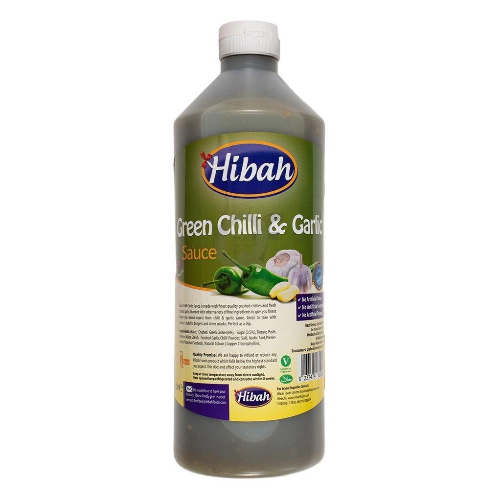 Hibah green chilli & garlic 1Ltr