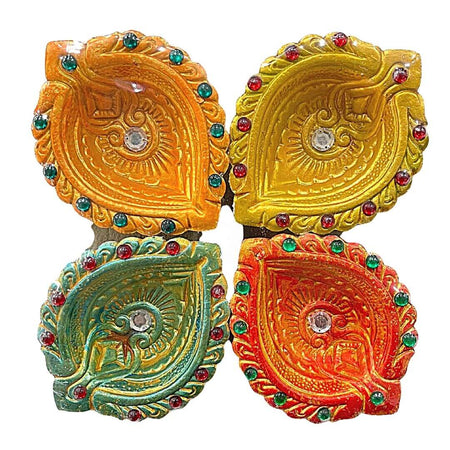 Fancy diyas(set of 4)