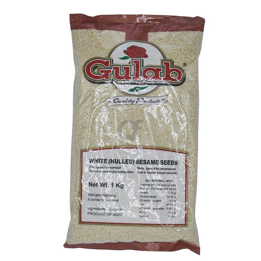 Gulab White (Hulled) Sesame Seeds 1kg