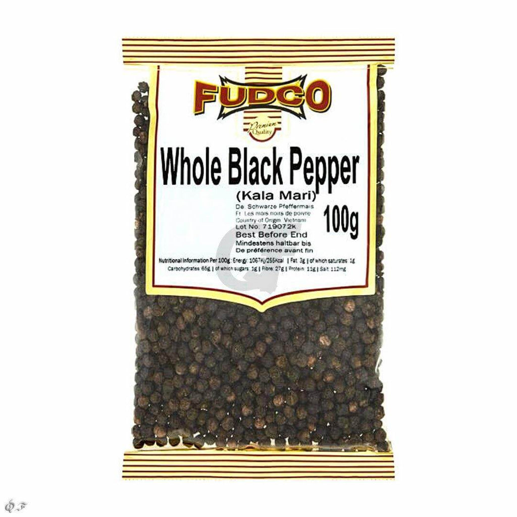 Fudco Whole Black Pepper 100g